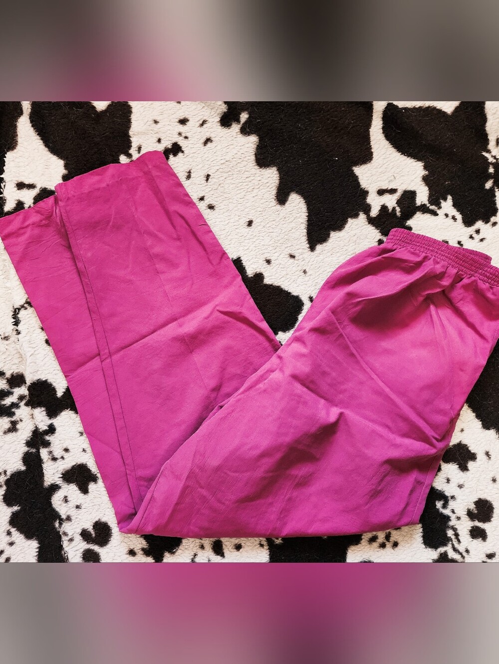 WOMEN'S 80'S PANTS - MAGENTA